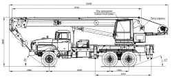 Automobile crane KS-55713-3 and its modifications (using the cabin KS-55713.52.100-6 and its modifications) (special, auto crane