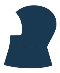 Heat-resistant knitted helmet with pelerine for protection against the thermal risks of electric arcs with a protection level of