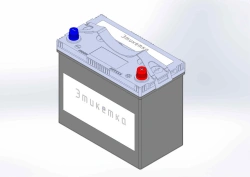 Rechargeable battery TUBOR ASIASILVER 6ST-57.0 VL B00