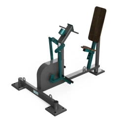 Outdoor trainer for the development of the muscles of the buttocks, shins and thighs with inertia-free loading mechanism MS-1-MS