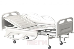 KF2-01-"MSC" (MSC-3102E) - Functional bed, on wheels, plastic backrests, plastic bed, mechanical regulation of sections with