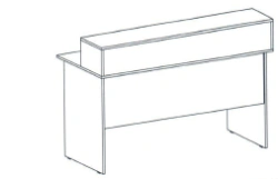 Counter table (Trade mark Alliance-S)