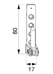 Lower hinge, part number 52483