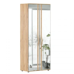 Marta-2 LD.136030.000 Double-leaf mirrored wardrobe (Golden Oak/White)