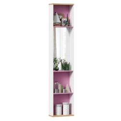 Urban LD.528080.000 Shelving unit with mirror (White/Pink )