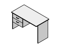 Straight table with drawer. Agat" furniture set