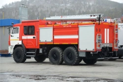 Foam extinguishing vehicle APT (5,0-7,5)-40, type 58815K43118, modification APT (5,0-7,5)-40 (43118), on chassis KAMAZ-43118-50.