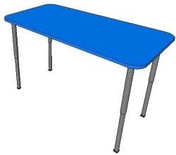 Rectangular table r.n. (0-3) FN.MDU.01.14.00.00.00.00