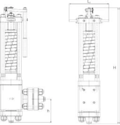 Safety relief valves series S.KP, type; S.KPSUF