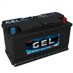 Lead-acid starter battery TUBOR GEL 6ST-80.0 VRLA
