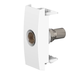 CADUCEUS ALING MODE Flush-mounted antenna socket FM F/F single, 1M, white, art. no. 6622.A. 6622.0