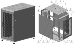 Telecommunication cabinet ??-?-24U-600?1215?800-??