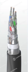 Control and monitoring cable, with tinned copper conductors and PVC plasticate insulation of reduced fire hazard of KUVEBVEFZ gr