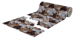 Anti-slip icarpet PRINT cut-out mat "Fenshui honeycomb" 60x1500