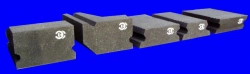 Blast-furnace blocks (for lining of blast-furnaces and electrothermal furnaces) DBU