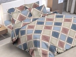 Clothing articles of linen for adults: bed linen in sets of printed cotton fabrics
