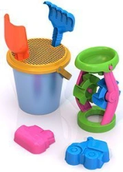 Sand set ? 20 (moulds transport (2 pcs), scoop, rake, mill, large bucket, large sieve)