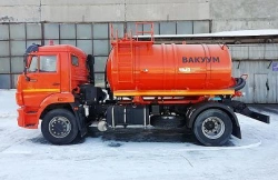 Vacuum tanker (vacuum, combined, slurry tanker) (AV) 7074K4-50 on chassis Kamaz 43253-G5