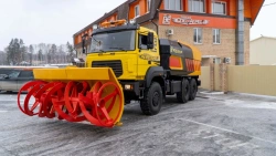Milling-rotor snowplough SFR-1 model 101-SA-02 on chassis Ural 6370