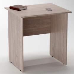 Straight office desk without rounded corners