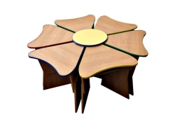 Children's wooden table of "Edelwood" trade mark