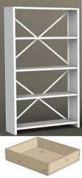 Stationary metal structure for placing literatures in trays ?1000*?800*?1800