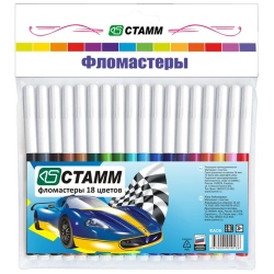 Crayons "Cars", 18 colours, flushable, packet, Europodweight