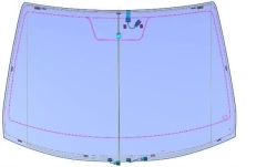 Windscreen for vehicle type FB Code S032ELFWEG1TY