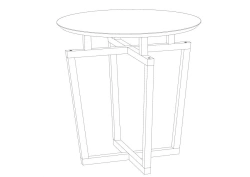 Coffee table Rille 440