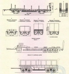 Trailer ChMZAP-83991, modifications: 839910, 839911, 839912, 839913, 839914, 839915, 839916, 839917 - in version with metal plat