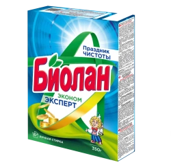 Universal synthetic powdered detergent "Biolan Econom Expert"