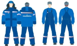 Men's suit (jacket, dungaree) against thermal risks of electric arc with protection level up to 45,9 cal/cm2; against reduced te