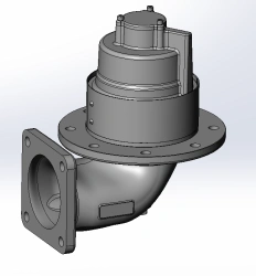 Pneumatic bottom valve 09168.A005.33