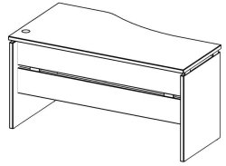 Ergonomic desk 8013 p/l Series "Galant"