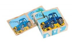 Cubes "Put the picture together" "Transport" (9 pieces) Article 4444-1