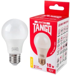 LED lamp 10W E27 A60 3000K 220V (TANGO LED A60-10W-E27-N) TANGO RUSSIA