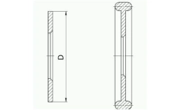 Standard flanged diaphragm DFS DN 50 - DN 1000 mm