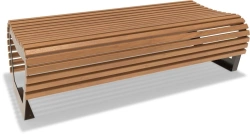 Crown bench without backrest article number A1020