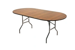 Folding oval table C2.209-75 RTD, 2000x900