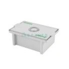 Polymer container for chemical disinfection, sterilisation and pre-sterilisation treatment of medical devices EDPO