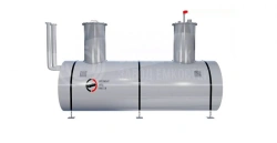 Horizontal steel underground tank 60 m3 type RGSP-60