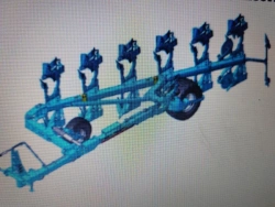 Semi-mounted reversible plough "DIAMAN-6+1"