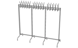 Wardrobe coat rack. Model: VG-2