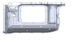 Left front panel A9606250207