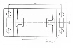 Cast pad of KDL-65 type