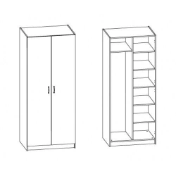 Wooden wardrobe for bedroom model ? 13