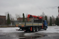 Special purpose vehicle with KMA type hydraulic loading crane on the basis of KAMAZ 65117 and its modifications 64K03N-U1