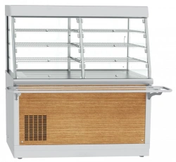 Refrigerated high-temperature display counter with neutral cabinet ???(?)-70?-?-03-?? (kashir.)