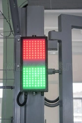Two-section LED panel (traffic light)