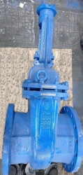 Steel wedge gate valve with sliding spindle under drive RN 2,5 MPa DN 200